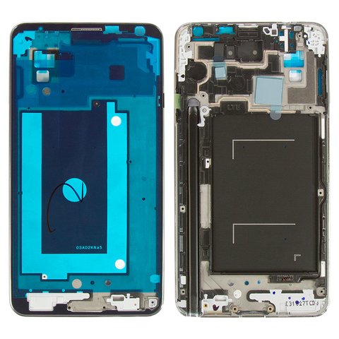 Рамка крепления дисплея для Samsung N900 Note 3, N9000 Note 3, серая