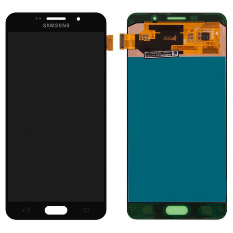 Дисплей для Samsung A710 Galaxy A7 2016 ; Samsung, черный, без рамки, Original, сервисная упаковка, #GH97 18229B