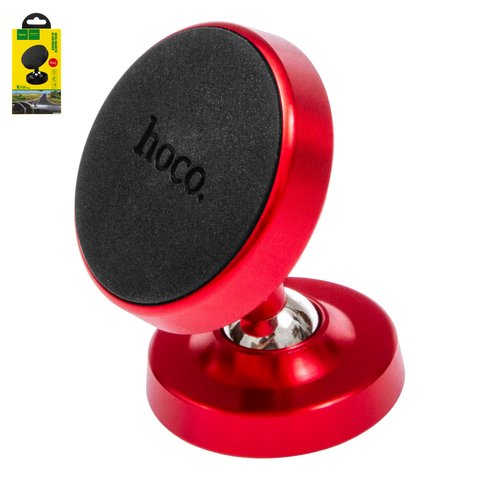 Автомобильный держатель Hoco CA36, красный, магнитный, клейкая основа