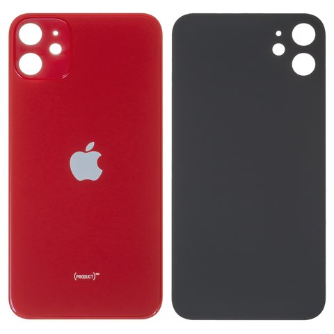 Задняя панель корпуса для iPhone 11, красная, нужно снять стекло камеры, small hole