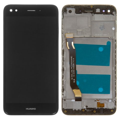 Дисплей для Huawei Nova Lite 2017 , P9 Lite mini, Y6 Pro 2017 , чорний, з рамкою, High Copy, SLA L02, SLA L22, SLA L03