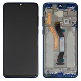 Дисплей для Xiaomi Redmi Note 8 Pro, синій, з рамкою, High Copy, dual SIM