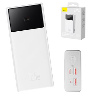 Power bank Baseus Star Lord Digital, 30000 мАг, 22,5 Вт, білий, Fast Charge, #PPXJ060102