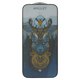 Защитное стекло iNobi Amulet для Apple iPhone 16 Pro, Full Glue, Anti-Static, черный, cлой клея нанесен по всей поверхности