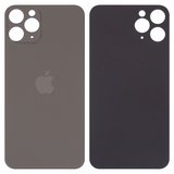 Задня панель корпуса для iPhone 11 Pro, сіра, не потрібно знімати скло камери, Original (PRC), big hole, matte space gray