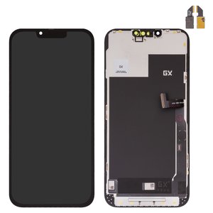 Дисплей для iPhone 13 Pro Max, чорний, з рамкою, High Copy, без мікросхеми, OLED , GX OEM hard