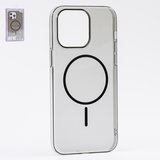 Чохол Fully-PC MagSafe для iPhone 14 Pro Max, чорний, прозорий, магнітний, пластик