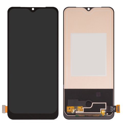 Дисплей для Vivo V20, V21E, V23E, чорний, без рамки, Сopy, з широким обідком, TFT 