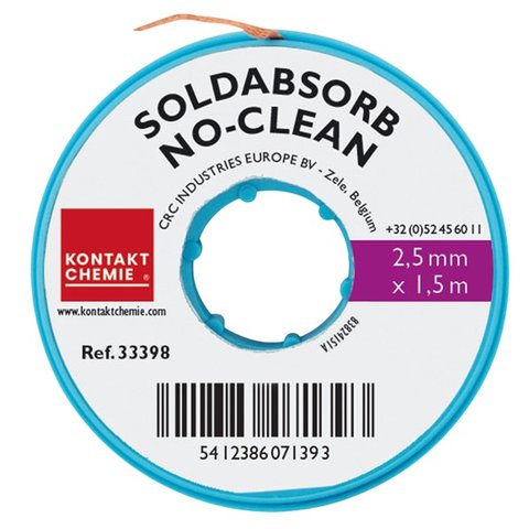 Лента оплетка Kontakt Chemie SOLDABSORB, Ш  2,5 мм, Д  1,5 м
