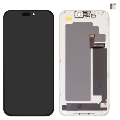 Дисплей для iPhone 17 Pro Max, чорний, з рамкою, High Copy, OLED , DD OLED hard