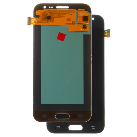 Pantalla LCD puede usarse con Samsung J200 Galaxy J2, negro, sin marco, High Copy, OLED 