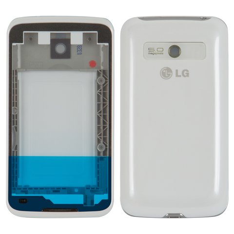 Carcasa puede usarse con LG E510 Optimus Hub, blanco