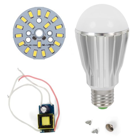 Juego de piezas para armar lámpara LED regulable SQ Q17 5730 9 W luz blanca fría, E27 
