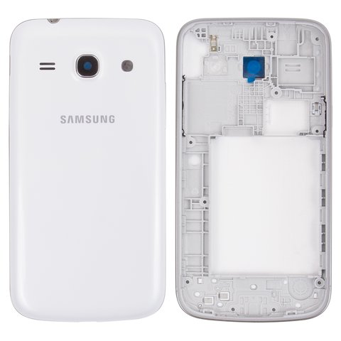 Housing compatible with Samsung G350 Galaxy Star Advance, white, single SIM 