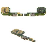 Flat Cable compatible with Xiaomi Redmi 6, Redmi 6A, (charge connector, with microphone, with components, Original (PRC), charging board, M1804C3DG, M1804C3DH, M1804C3DI)