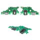 Flat Cable compatible with Huawei Mate 20 lite, (headphone connector, charge connector, with microphone, Copy, charging board)
