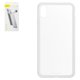 Case Baseus compatible with iPhone XS Max, (white, transparent, shockproof ) #WIAPIPH65-YS02
