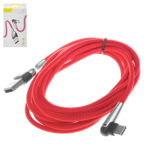 Cable de carga Baseus MVP Mobile Game, USB tipo A, USB tipo C, 200 cm, 2 A, rojo, #CATMVP E09
