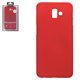 Funda Nillkin Super Frosted Shield puede usarse con Samsung J610 Galaxy J6+, rojo, mate, con soporte, plástico, #6902048166882