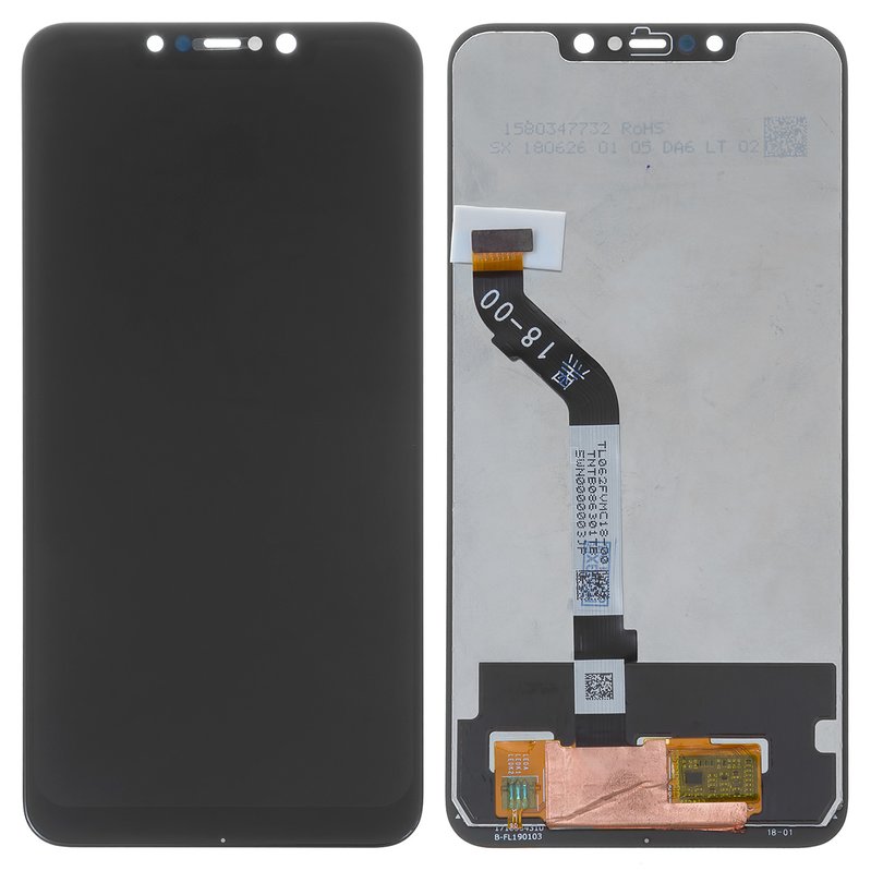 LCD compatible with Xiaomi Pocophone F1, (black, without