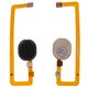 Flat Cable compatible with Samsung A107F/DS Galaxy A10s, (for fingerprint recognition (Touch ID), black)