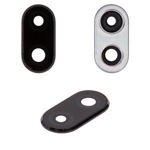 Camera Lens compatible with Huawei Nova 3i, P Smart Plus, black, with frames 