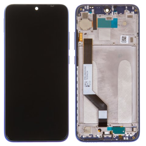 Pantalla LCD puede usarse con Xiaomi Redmi Note 7, Redmi Note 7 Pro, azul, con marco, High Copy, M1901F7G, M1901F7H, M1901F7I