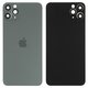 Housing Back Cover compatible with iPhone 11 Pro Max, (green, with camera lens, small hole, matte midnight green)