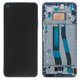 LCD compatible with Xiaomi 11 Lite, 11 Lite 5G, (dark blue, with frame, Original (PRC)) #WM6556Z21-1