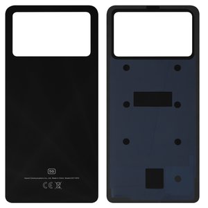 Задняя панель корпуса для Xiaomi Poco X4 Pro 5G, черная, laser black