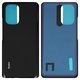 Panel trasero de carcasa puede usarse con Xiaomi Poco F3, Redmi K40, negra, Logo Redmi, arctic night black