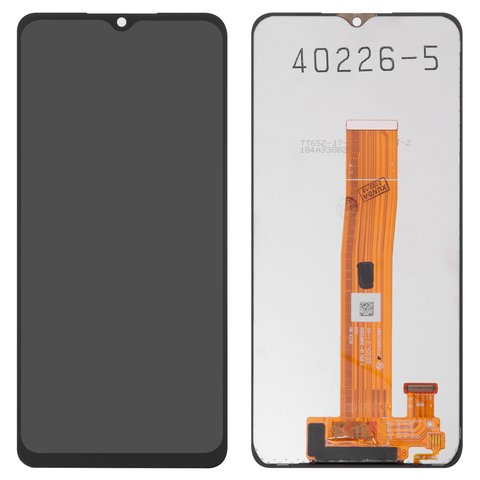 LCD compatible with Samsung M127 Galaxy M12, black, without frame, Original PRC , A125F_VER c D0652MIXF 01 
