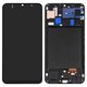 LCD compatible with Samsung A305 Galaxy A30, A505 Galaxy A50, A507 Galaxy A50s, (black, with frame, High Copy, original LCD size, (OLED))