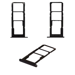 SIM Card Holder compatible with Samsung A245 Galaxy A24, black 