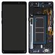 LCD compatible with Samsung N950F Galaxy Note 8, (black, with frame, High Copy, with wide edge, (OLED))