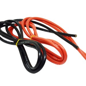 Wire In Silicone Insulation 7AWG, 12 mm², 1 m, red, UL3135 
