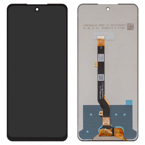 LCD compatible with Tecno Camon 19 Neo, black, without frame, High Copy, FPC6805 4 V5 