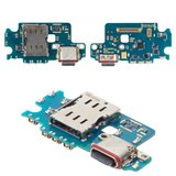 Flat Cable compatible with Samsung S931 Galaxy S25, (charge connector, with components, Original (PRC), charging board, european version)