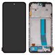 Pantalla LCD puede usarse con Xiaomi Redmi Note 12S, negro, con marco, High Copy, (OLED)