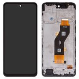 LCD compatible with Infinix Hot 40i (X6528B), (black, with frame, Original (PRC), TXDI660QCEPX-53)