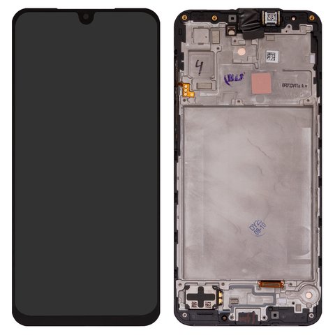 LCD compatible with Samsung A175 Galaxy A17 4G, black, with frame, Original PRC  