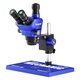 Microscopio Mechanic D80T-B5, trinocular, 8X-80X