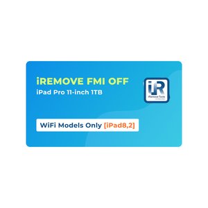 iRemove FMI OFF iPad Pro 11 inch 1TB WiFi Only [iPad8,2]