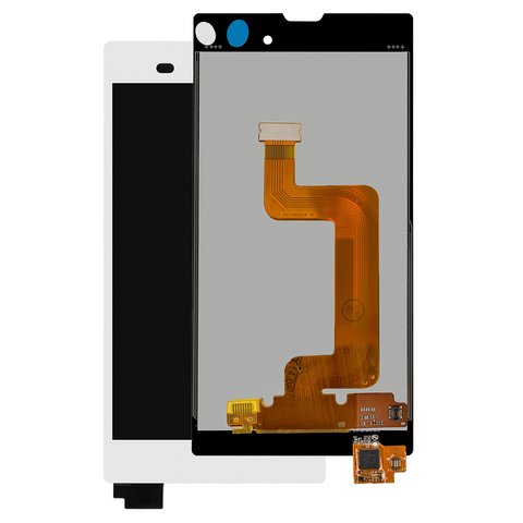 LCD compatible with Sony D5102 Xperia T3, D5103 Xperia T3, D5106 Xperia T3, white, without frame, Original PRC  