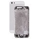 Housing compatible with Apple iPhone 5S, (white, HC)