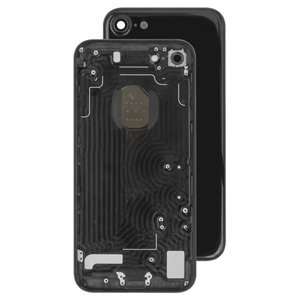 Housing Compatible With Iphone 7 Black With Sim Card Holders