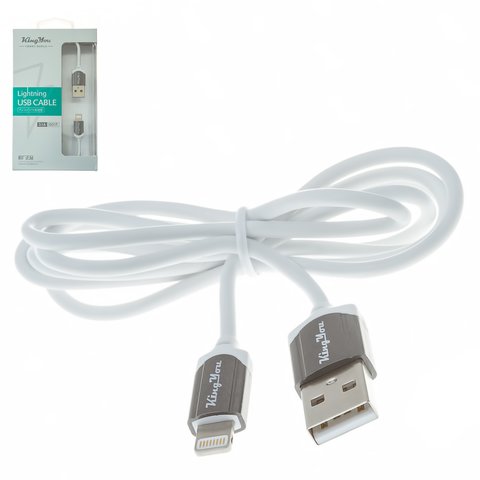 USB Cable KingYou KL 07, USB type A, Lightning, 100 cm, 2.1 A 