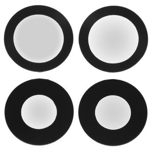 Camera Lens compatible with iPhone 12, iPhone 12 mini, black, without frame, set 2 pcs. 