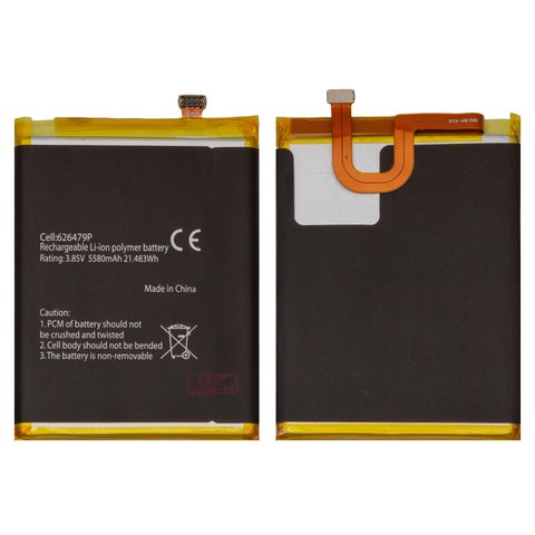 Battery DK015 compatible with Blackview BV9900, BV9900 Pro, Li ion, 3.8 V, 4380 mAh, Original PRC