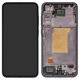 LCD compatible with Samsung A356 Galaxy A35 5G, M356 Galaxy M35, (black, with frame, Original (PRC))